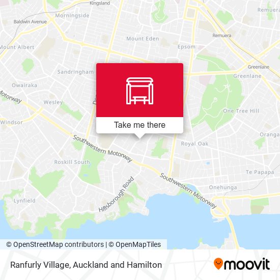 Ranfurly Village map