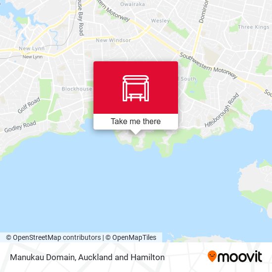 Manukau Domain map