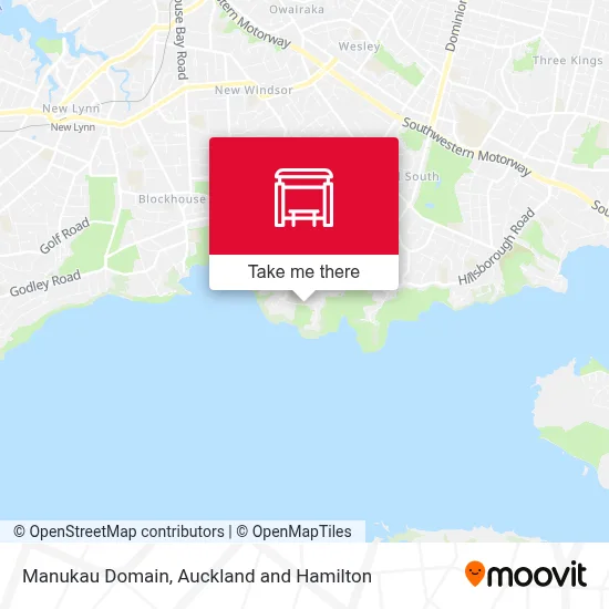 Manukau Domain map