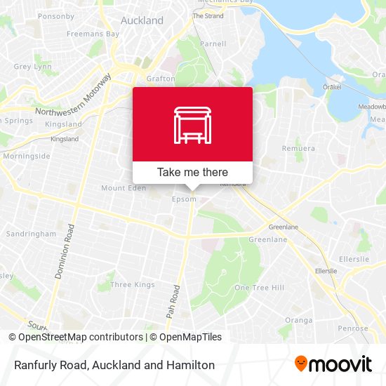Ranfurly Road map