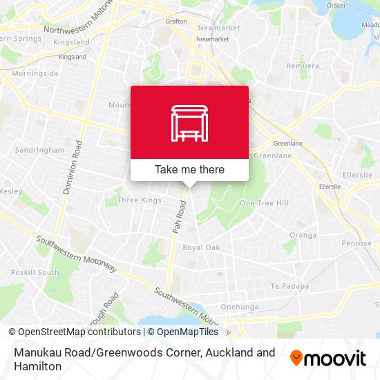 Manukau Road/Greenwoods Corner map