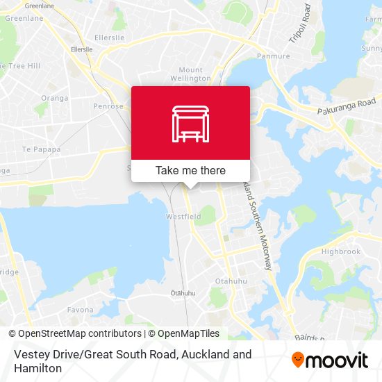 Vestey Drive/Great South Road map