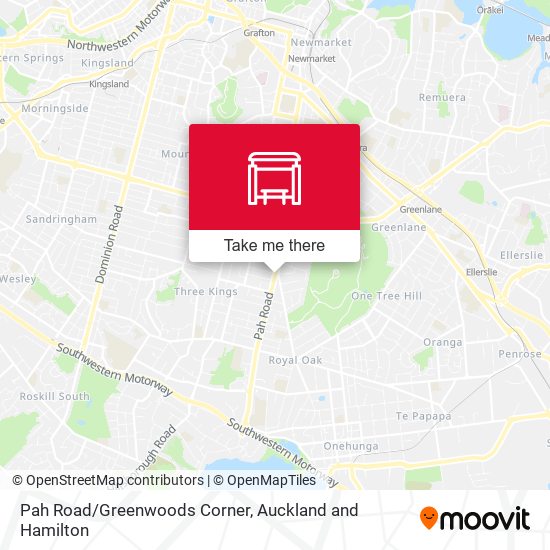 Pah Road/Greenwoods Corner map