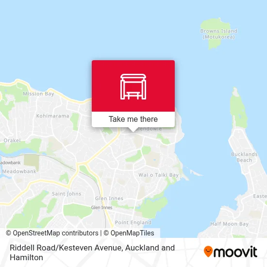 Riddell Road/Kesteven Avenue map