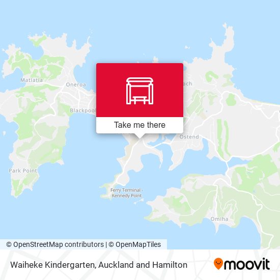 Waiheke Kindergarten map