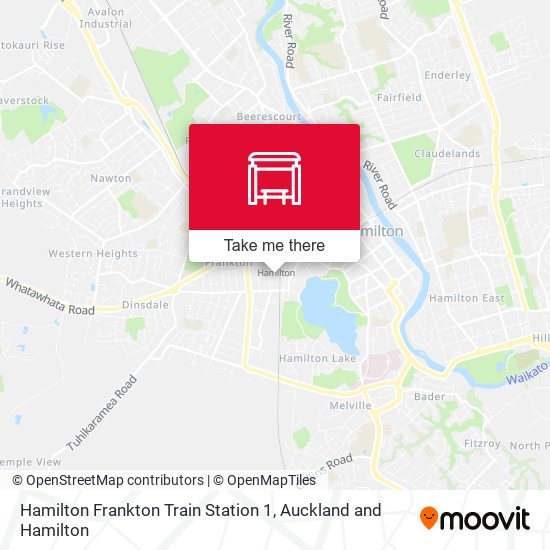 Hamilton Frankton Train Station 1地图