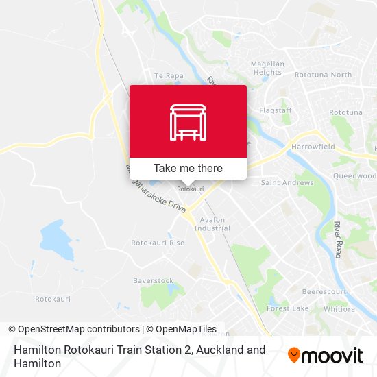 Hamilton Rotokauri Train Station 2 map