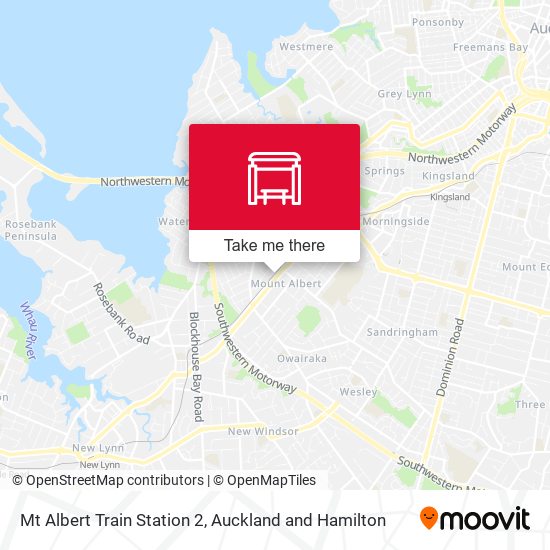 Mt Albert Train Station 2 map