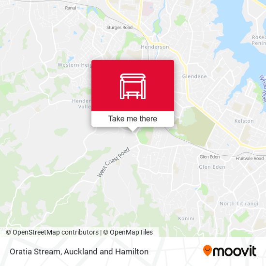 Oratia Stream map