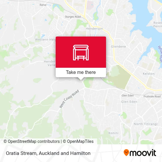 Oratia Stream map