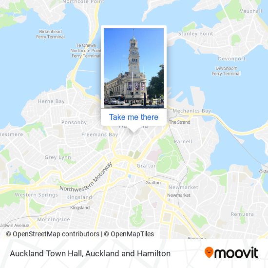 Auckland Town Hall map