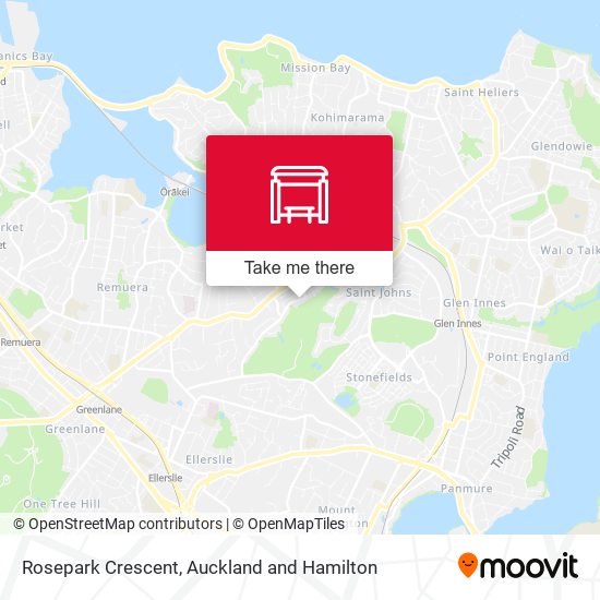 Rosepark Crescent map