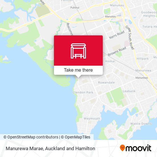Manurewa Marae map