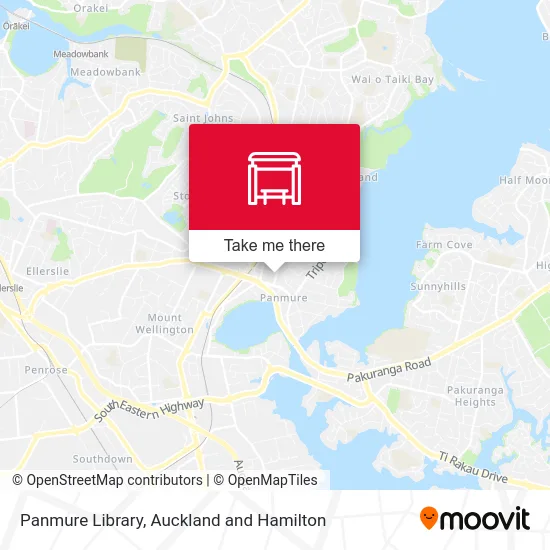 Panmure Library map