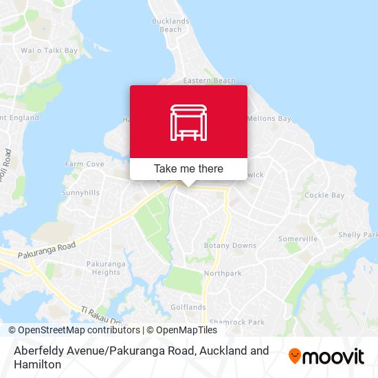 Aberfeldy Avenue / Pakuranga Road map