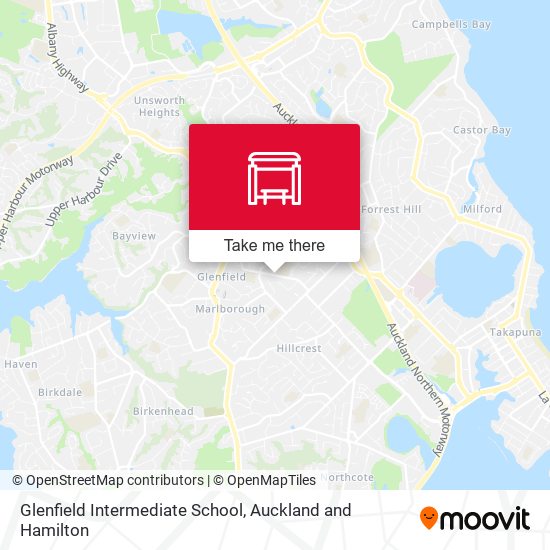 Glenfield Intermediate School map