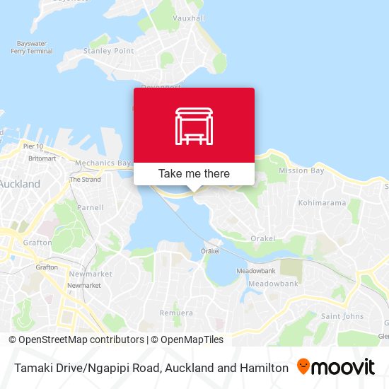 Tamaki Drive/Ngapipi Road map