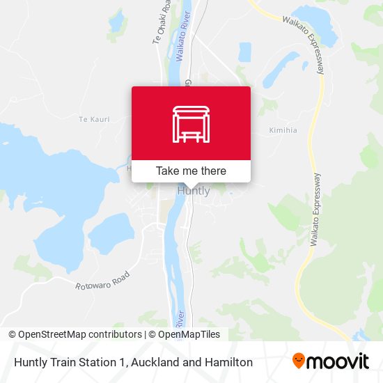 Huntly Train Station 1 map