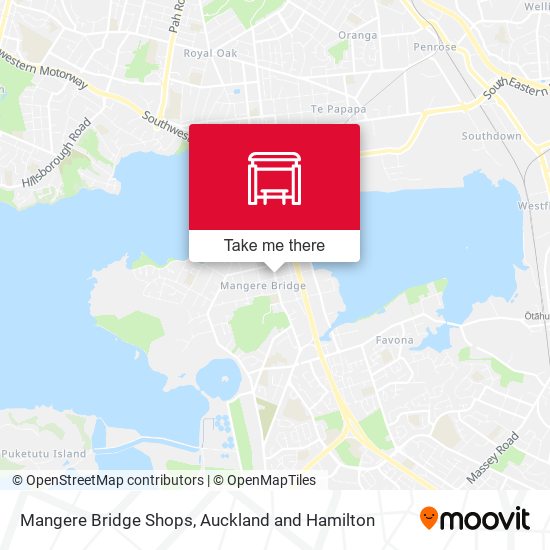 Mangere Bridge Shops map