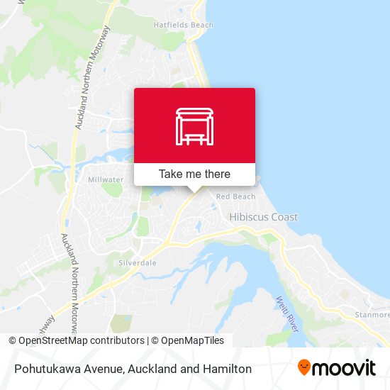 Pohutukawa Avenue map