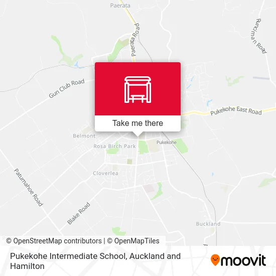Pukekohe Intermediate School map