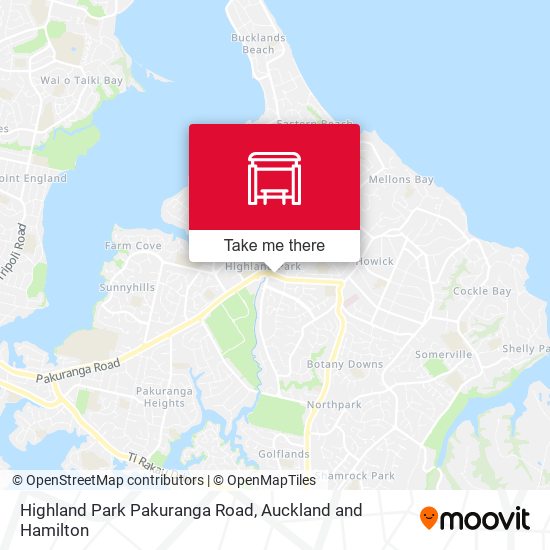 Highland Park Pakuranga Road map