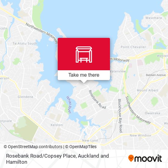 Rosebank Road/Copsey Place map