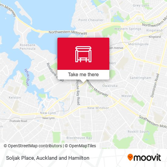 Soljak Place map