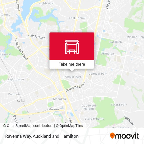 Ravenna Way map