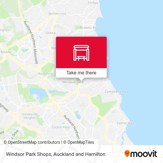 Windsor Park Shops map