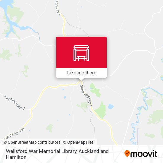 Wellsford War Memorial Library map