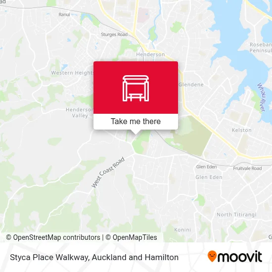 Styca Place Walkway map