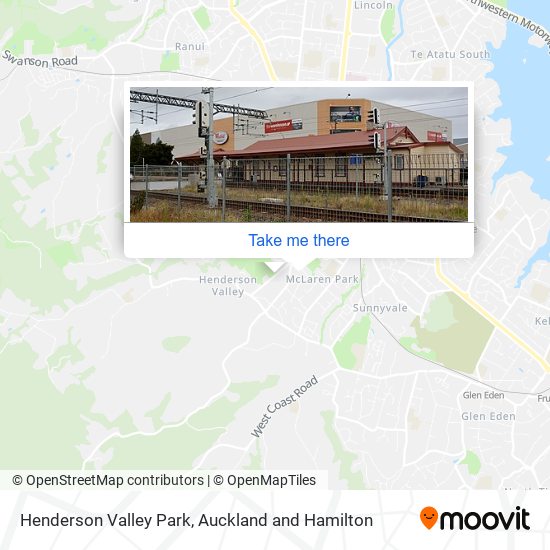 Henderson Valley Park map