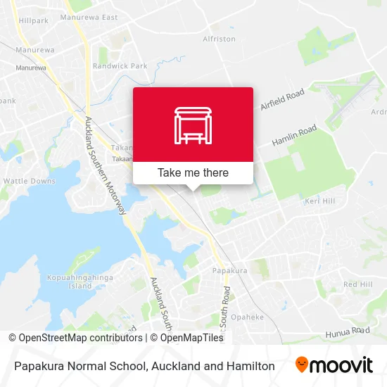 Papakura Normal School map