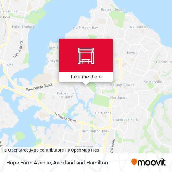 Hope Farm Avenue map