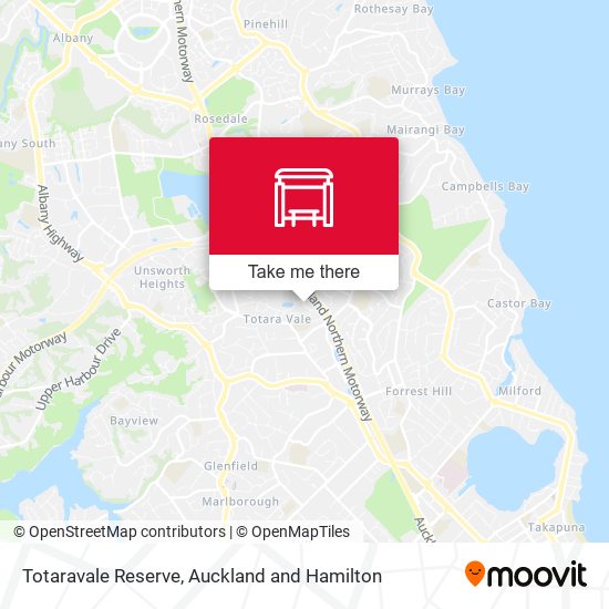 Totaravale Reserve map