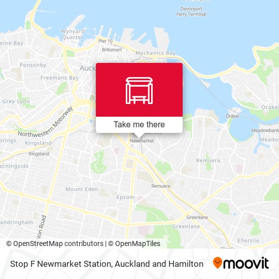 Stop F Newmarket Station map