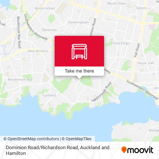 Dominion Road/Richardson Road map