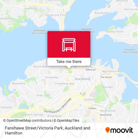 Fanshawe Street/Victoria Park map
