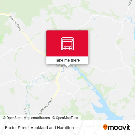 Baxter Street map