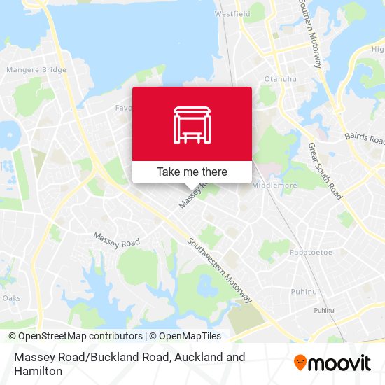 Massey Road/Buckland Road map