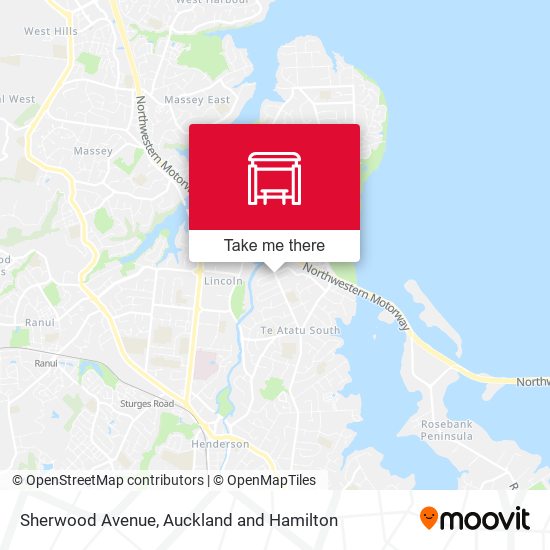 Sherwood Avenue map