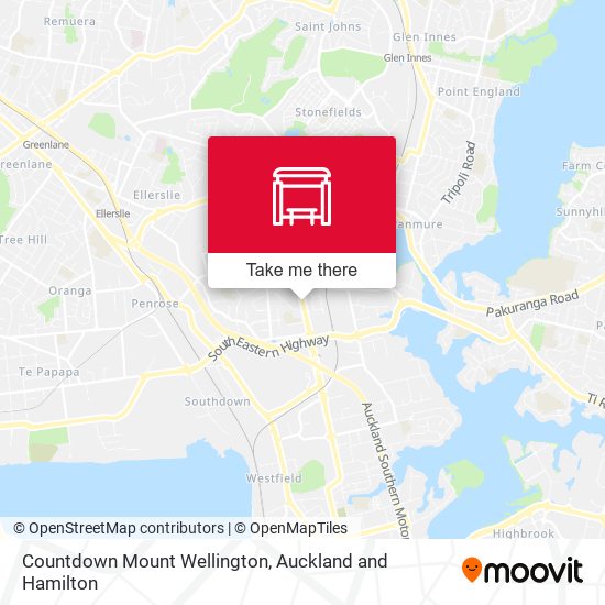 Countdown Mount Wellington地图