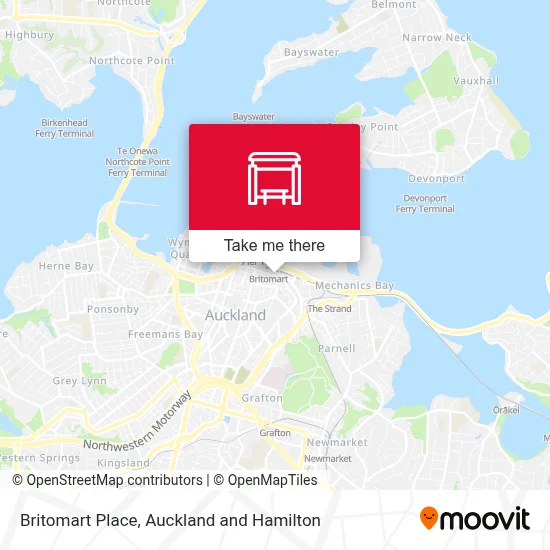 Britomart Place map