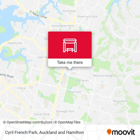 Cyril French Park map
