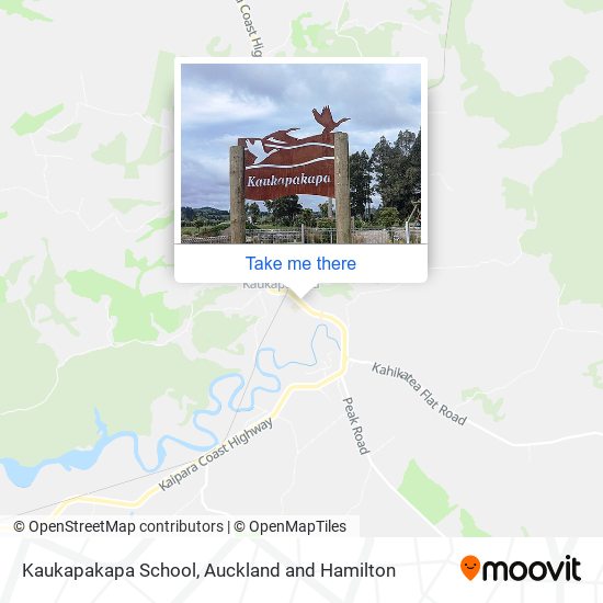 Kaukapakapa School map