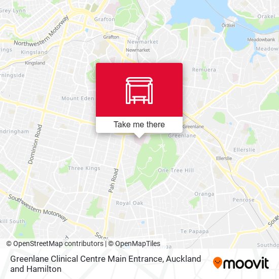 Greenlane Clinical Centre Main Entrance map