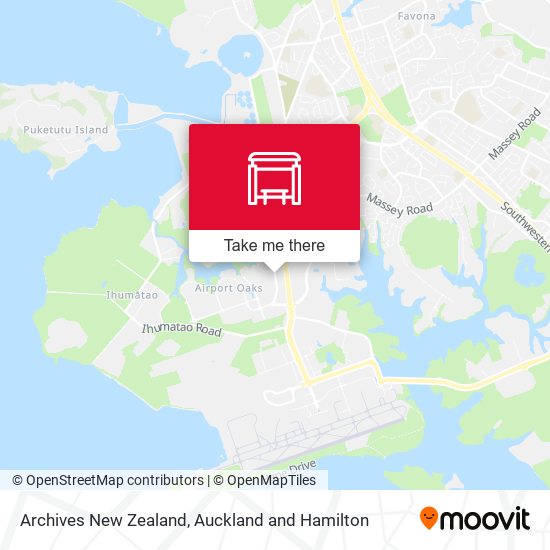 Archives New Zealand map