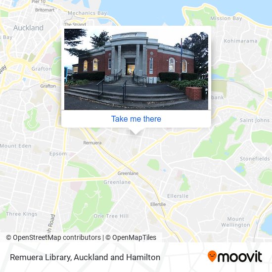 Remuera Library map