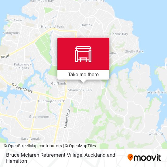 Bruce Mclaren Retirement Village map